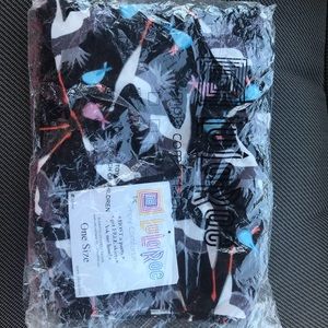 Lularoe Black OS Stork legging